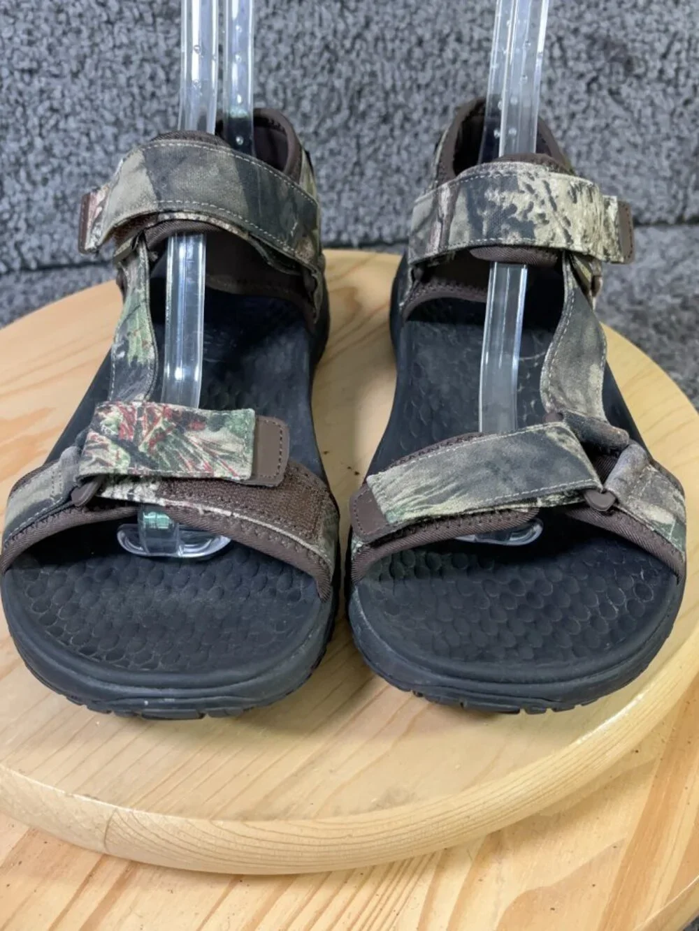 Skechers Lomell Rip Tide Sandals Mens Sz 10 Mossy Oak Waterproof Vibram Fishing
